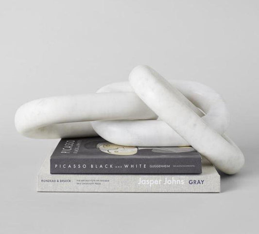 Large Marble Oval Links