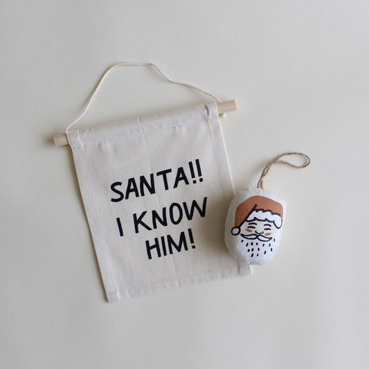 Santa Plush Ornament