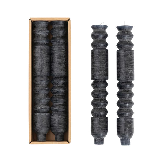 Black Totem Taper Candles