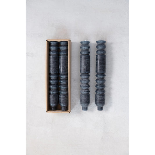 Black Totem Taper Candles