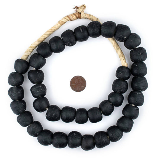 18 mm Charcoal Black Beads