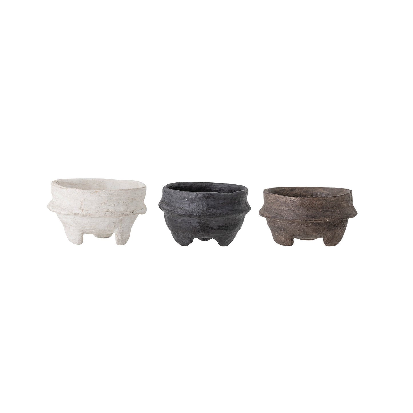 Decorative Paper Mâché Footed Bowl