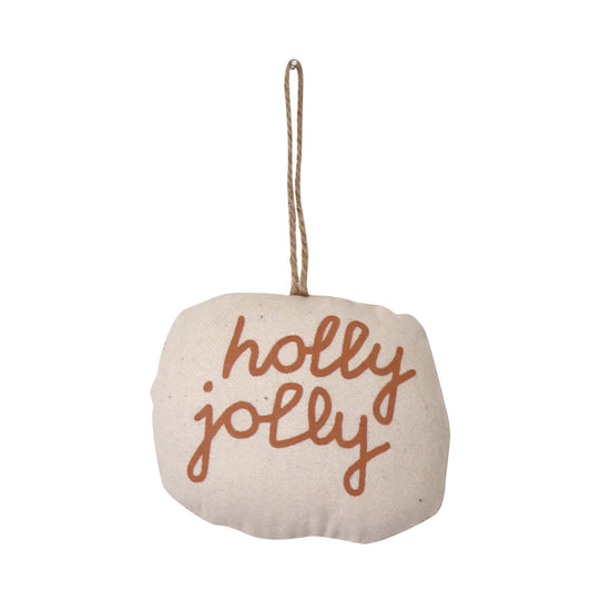 Holly Jolly Plush Ornament