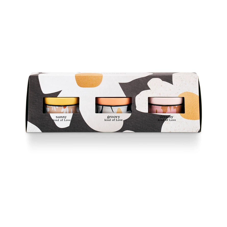 Love Triangle Tin Gift Set - set of 3 candles