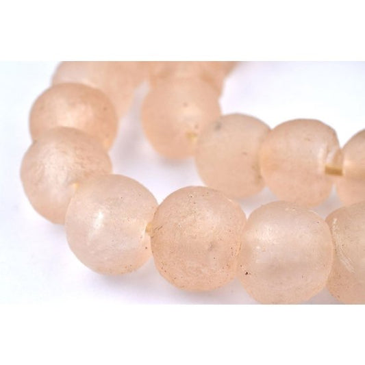 18mm Rose Recycled Glass Beads