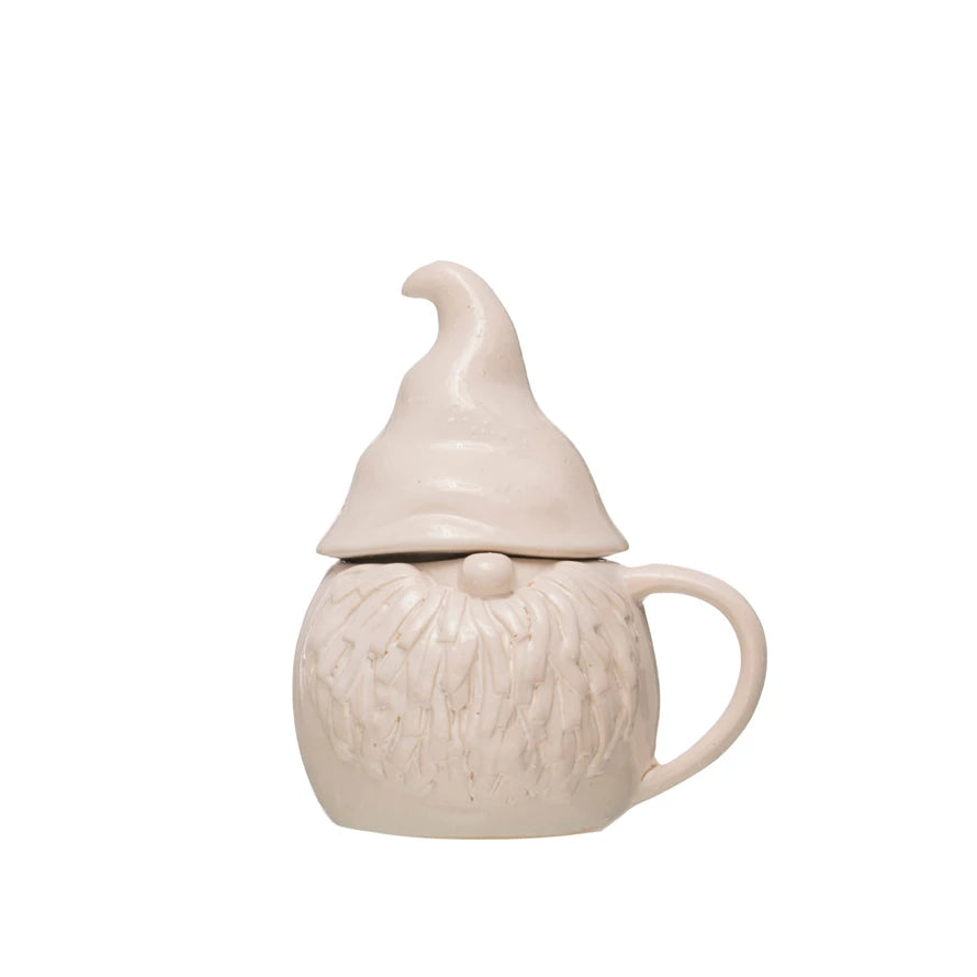 Stoneware Gnome Covered Mug
