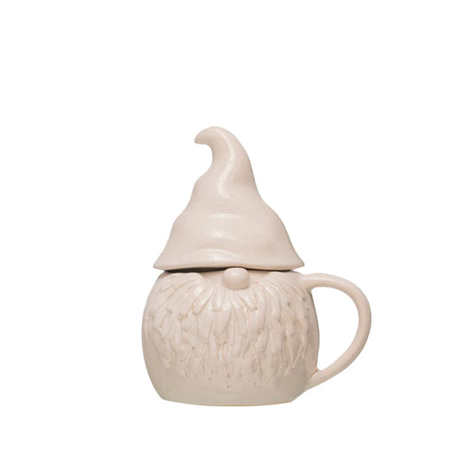 Stoneware Gnome Covered Mug