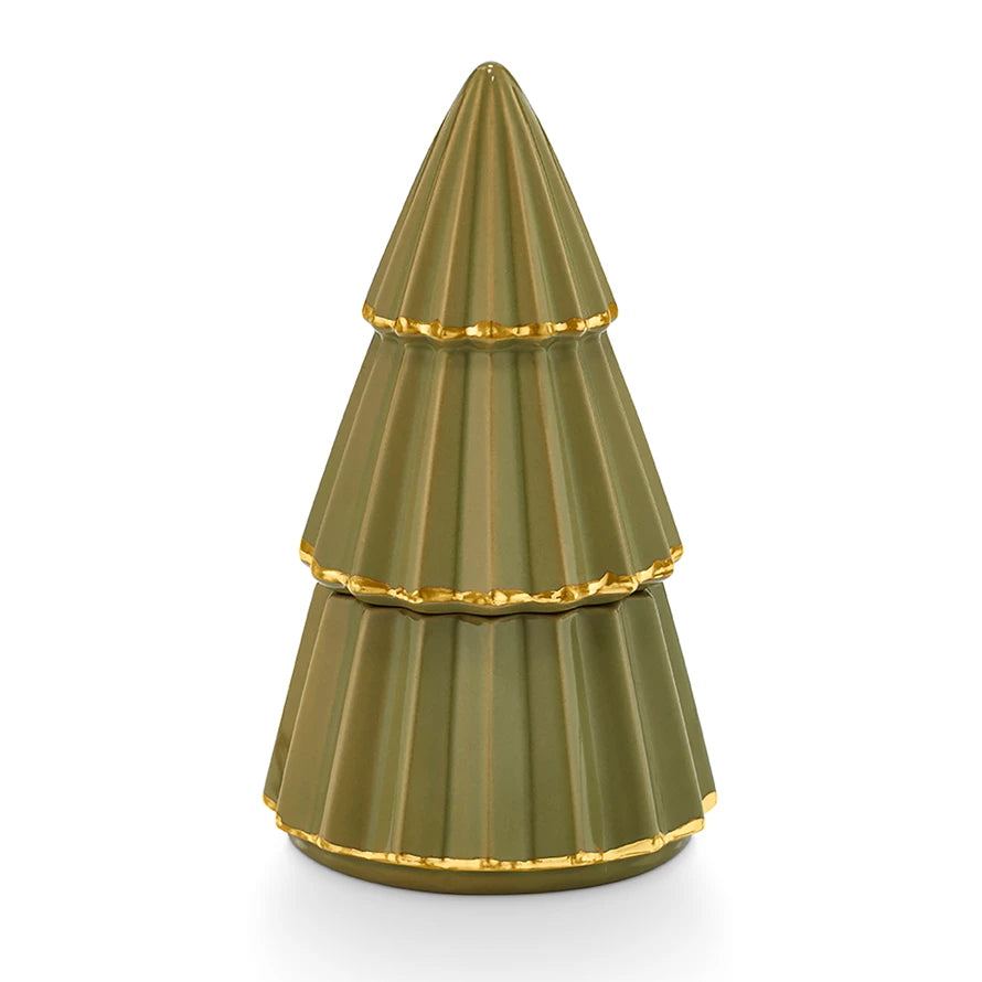 Tried & True Gilded Tree Ceramic Candle