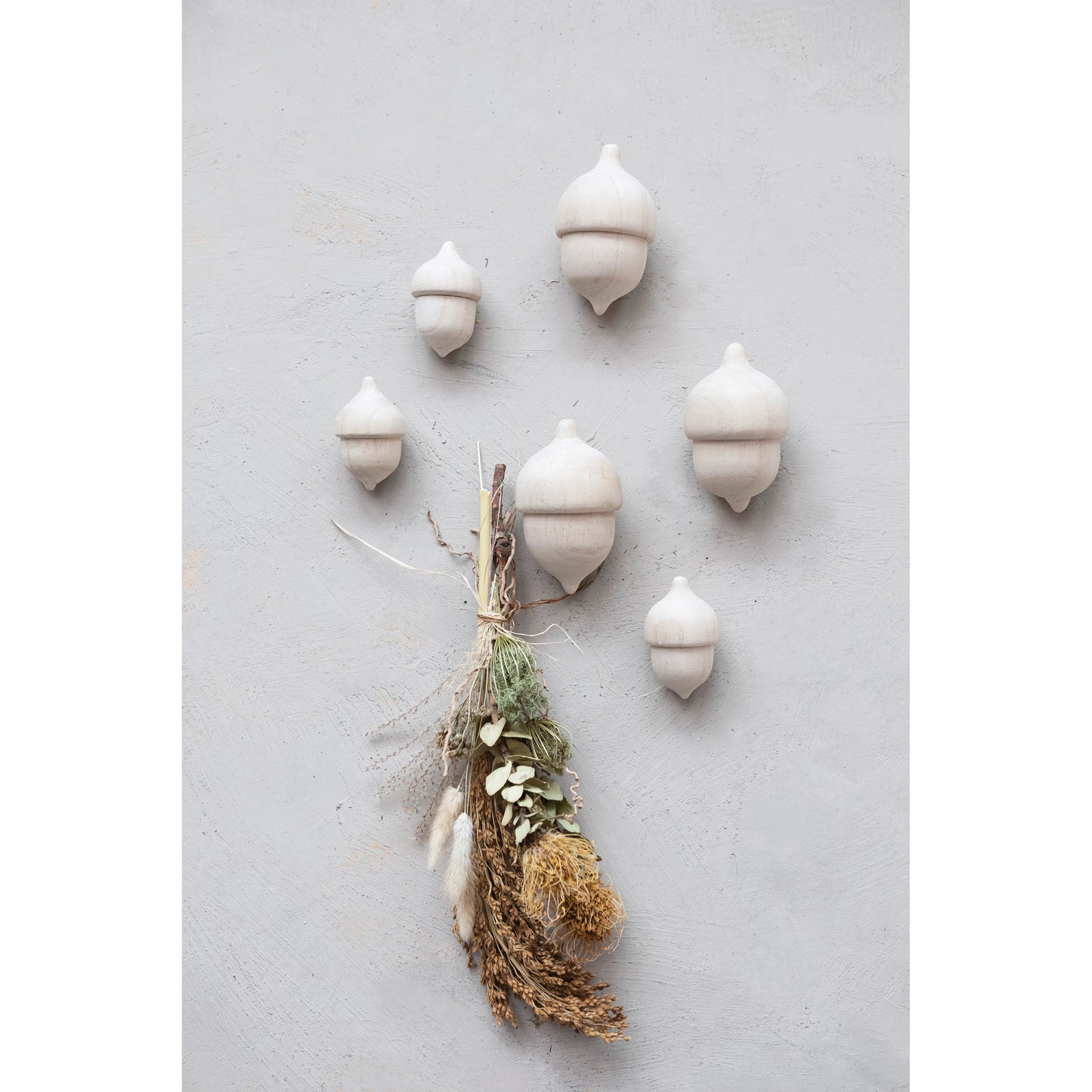 Wood Acorn Wall Hook - Large