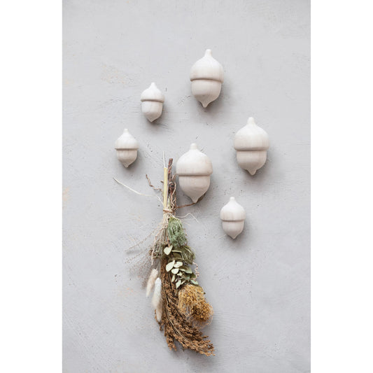 Wood Acorn Wall Hook - Large