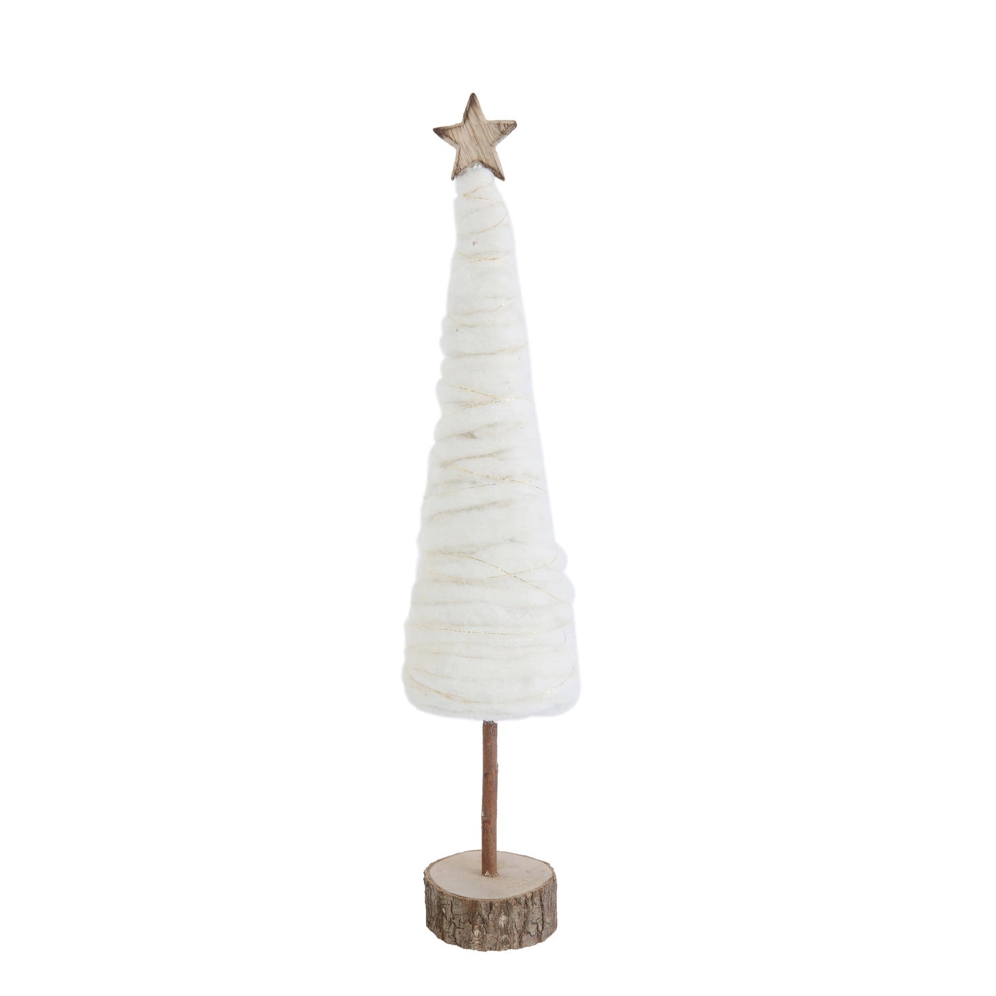 Wool Christmas Tree with Star - Large