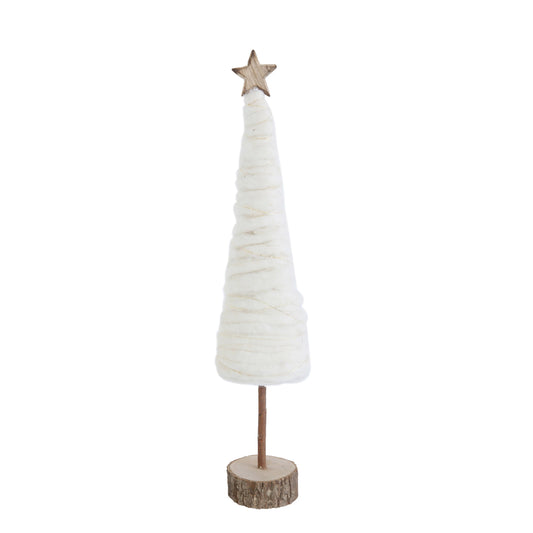 Wool Christmas Tree with Star - Large