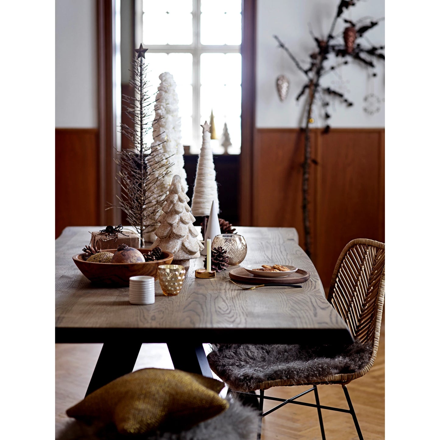 Wool Christmas Tree with Star - Large