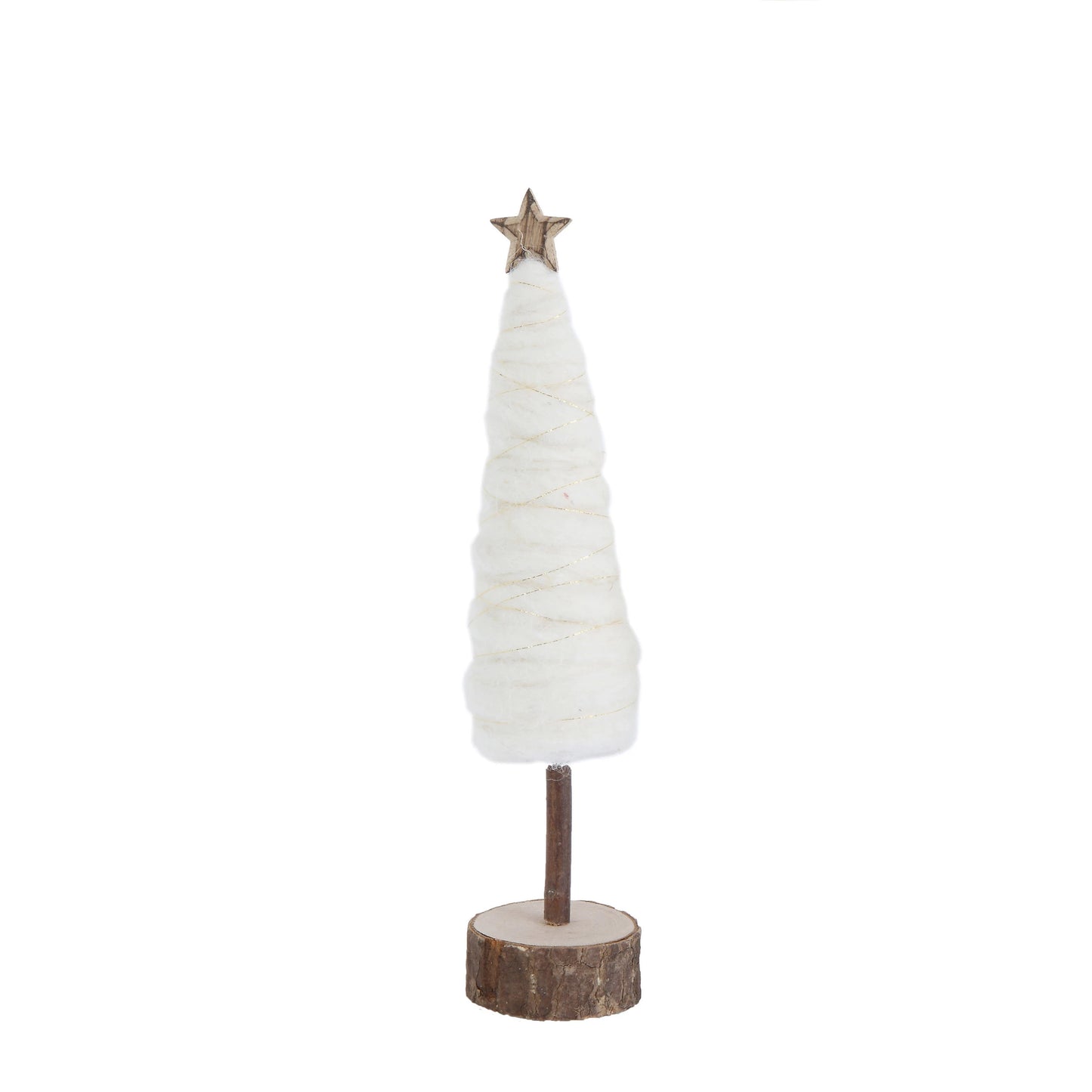 Wool Christmas Tree with Star - Small