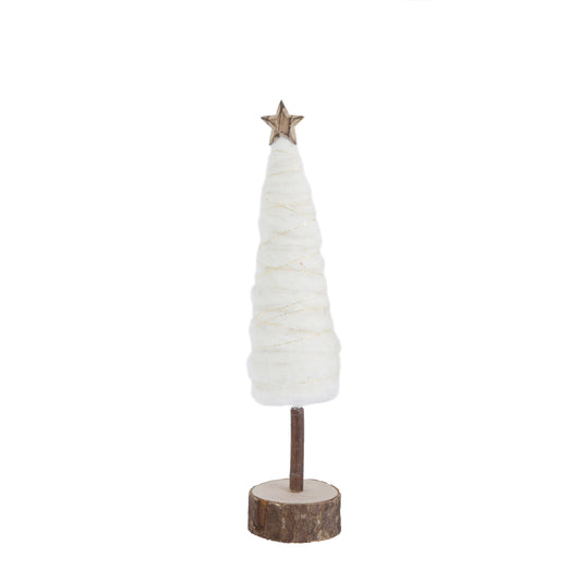 Wool Christmas Tree with Star - Small