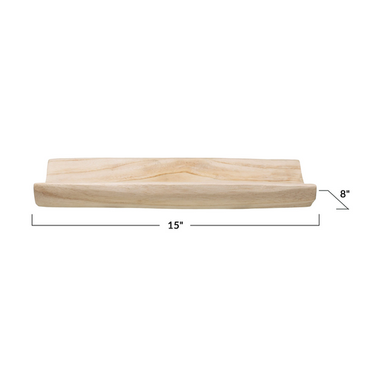 Wood Curve Tray