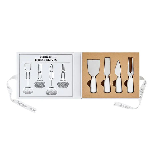 Cardboard Book - Cheese Knives Set of 4