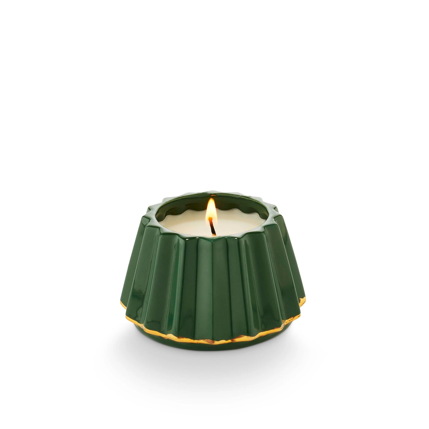 Tried & True Gilded Tree Ceramic Candle
