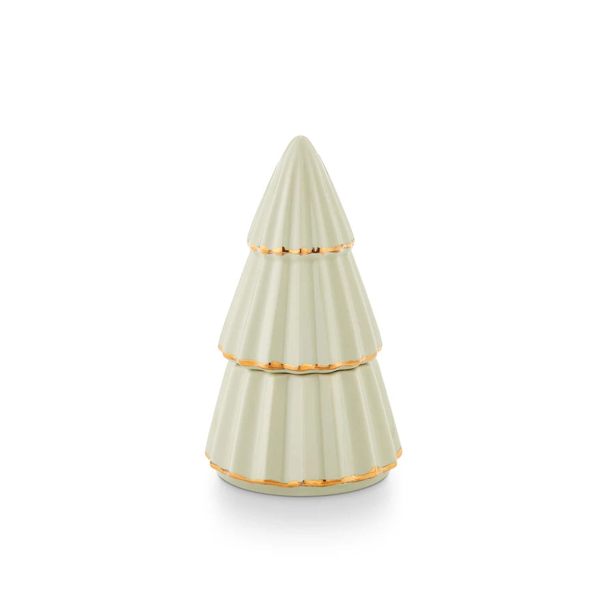 Tried & True Gilded Tree Ceramic Candle